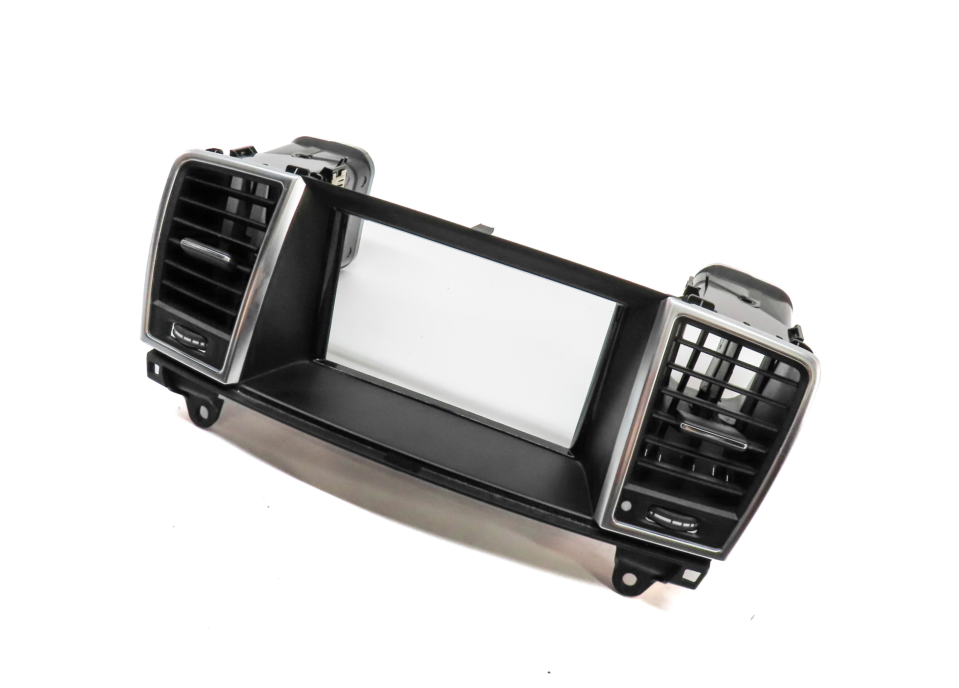 15 MERCEDES GL550 X166 FRONT CENTER DASH SCREEN TRIM w/ HEAT AIR AC VENT (Black) — exact item pictured